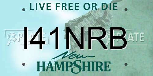 I41NRB New Hampshire License Plate