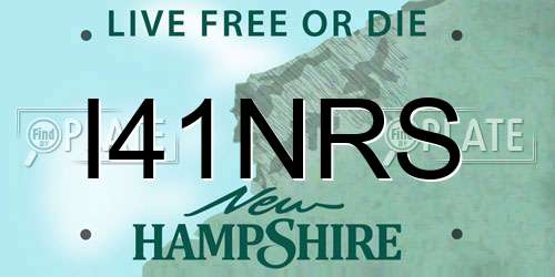 I41NRS New Hampshire License Plate
