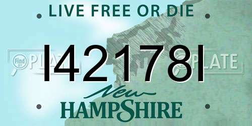 I42178I New Hampshire License Plate