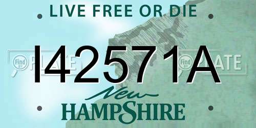 I42571A New Hampshire License Plate