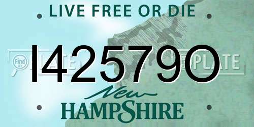 I42579O New Hampshire License Plate