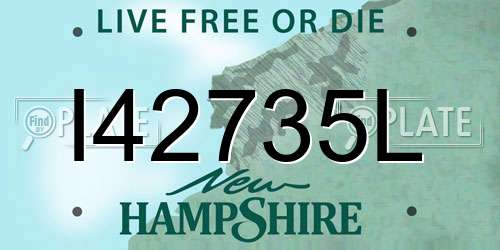 I42735L New Hampshire License Plate
