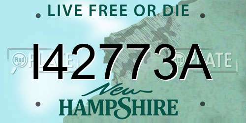 I42773A New Hampshire License Plate