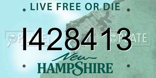I428413 New Hampshire License Plate