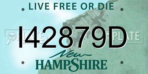 I42879D New Hampshire License Plate