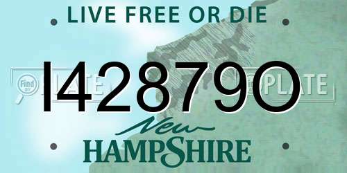I42879O New Hampshire License Plate