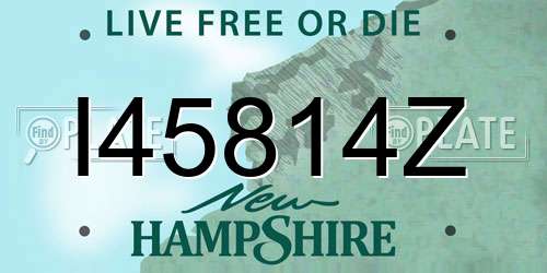 I45814Z New Hampshire License Plate