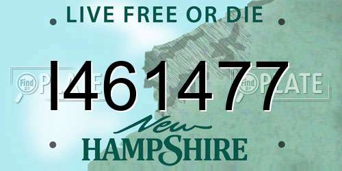 I461477 New Hampshire License Plate