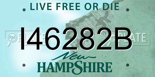 I46282B New Hampshire License Plate