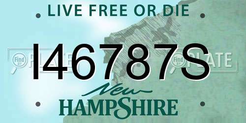 I46787S New Hampshire License Plate