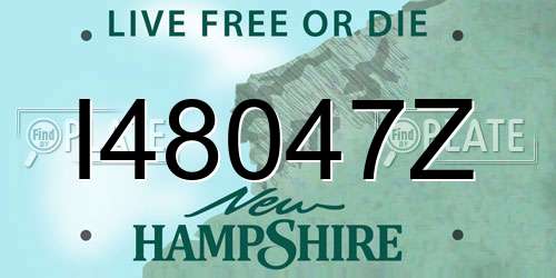 I48047Z New Hampshire License Plate