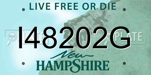 I48202G New Hampshire License Plate