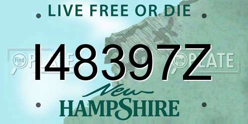 I48397Z New Hampshire License Plate
