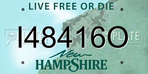 I48416O New Hampshire License Plate