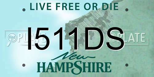 I511DS New Hampshire License Plate