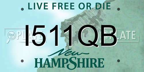 I511QB New Hampshire License Plate