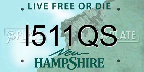 I511QS New Hampshire License Plate