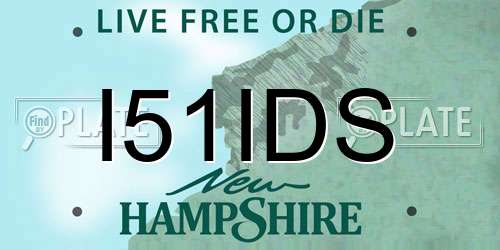 I51IDS New Hampshire License Plate