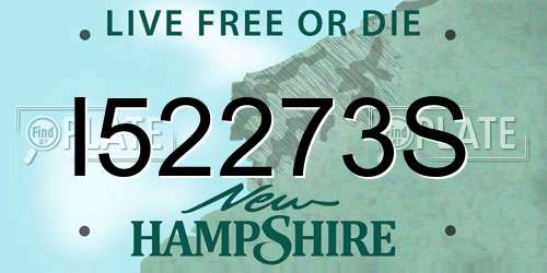 I52273S New Hampshire License Plate