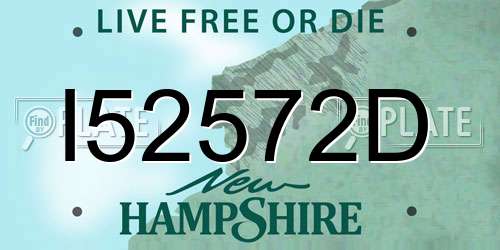 I52572D New Hampshire License Plate