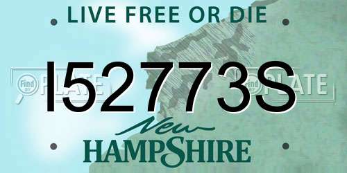 I52773S New Hampshire License Plate
