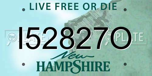 I52827O New Hampshire License Plate