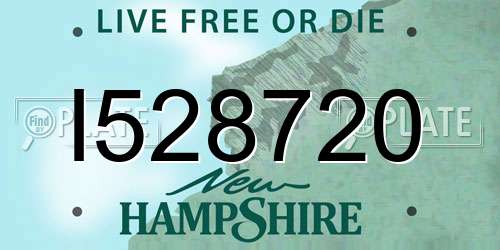 I528720 New Hampshire License Plate