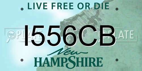 I556CB New Hampshire License Plate