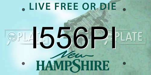 I556PI New Hampshire License Plate