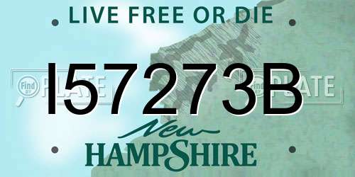 I57273B New Hampshire License Plate