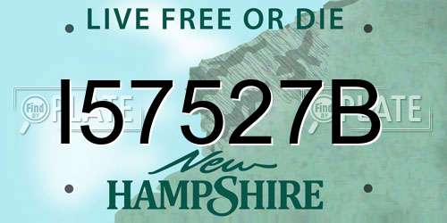 I57527B New Hampshire License Plate