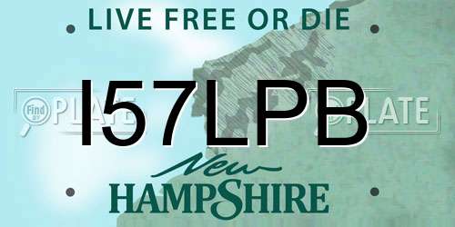 I57LPB New Hampshire License Plate