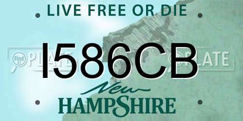 I586CB New Hampshire License Plate
