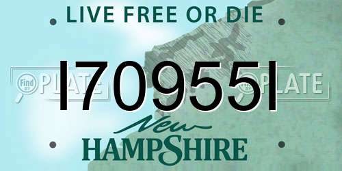 I70955I New Hampshire License Plate