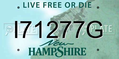 I71277G New Hampshire License Plate