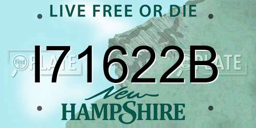 I71622B New Hampshire License Plate