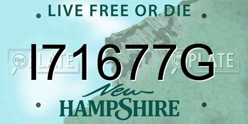 I71677G New Hampshire License Plate