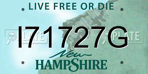 I71727G New Hampshire License Plate