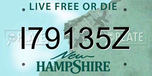 I79135Z New Hampshire License Plate