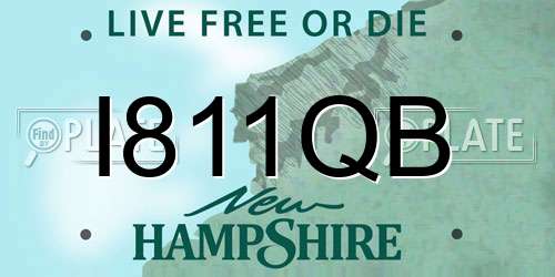 I811QB New Hampshire License Plate