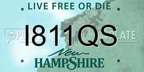 I811QS New Hampshire License Plate