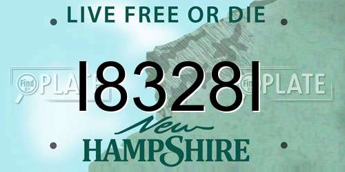 I8328I New Hampshire License Plate
