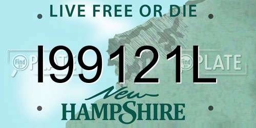 I99121L New Hampshire License Plate