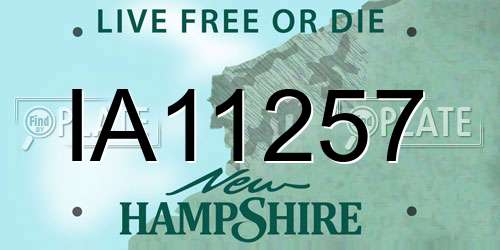 IA11257 New Hampshire License Plate