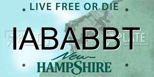 IABABBT New Hampshire License Plate