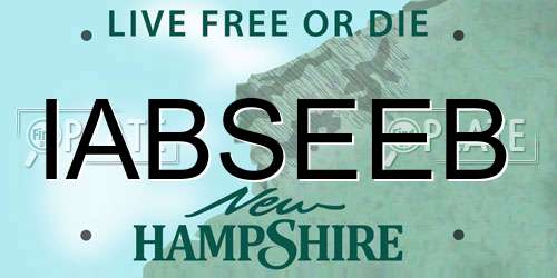 IABSEEB New Hampshire License Plate