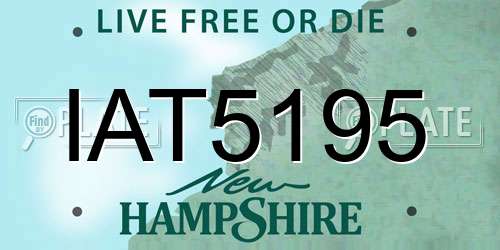 IAT5195 New Hampshire License Plate