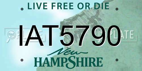 IAT5790 New Hampshire License Plate