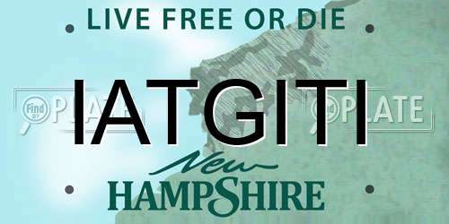 IATGITI New Hampshire License Plate