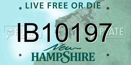 IB10197 New Hampshire License Plate